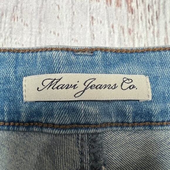 NWT MAVI SERENA ANKLE Low-Rise Super Skinny Jeans SIZE 27 Blue Patchwork Denim - Picture 4 of 12